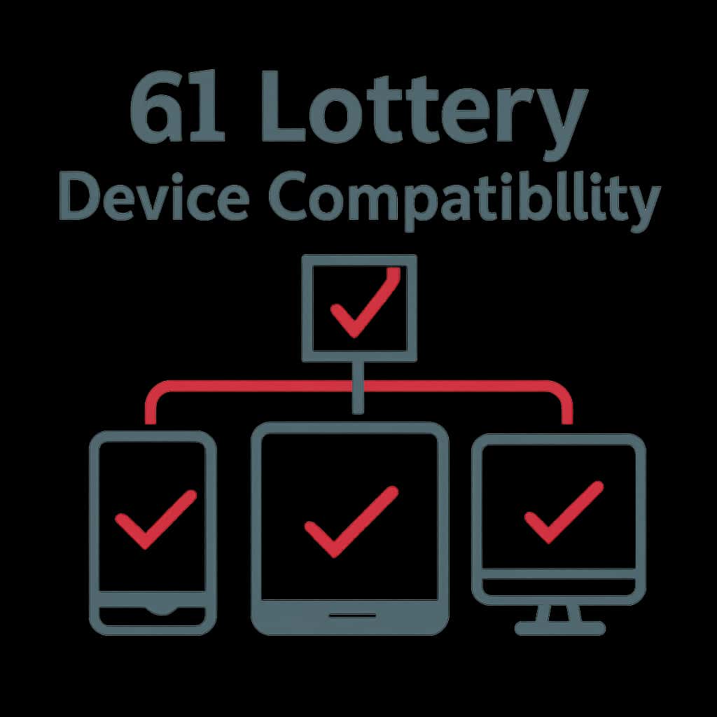 An illustration explaining 61 Lottery Device Compatibility.