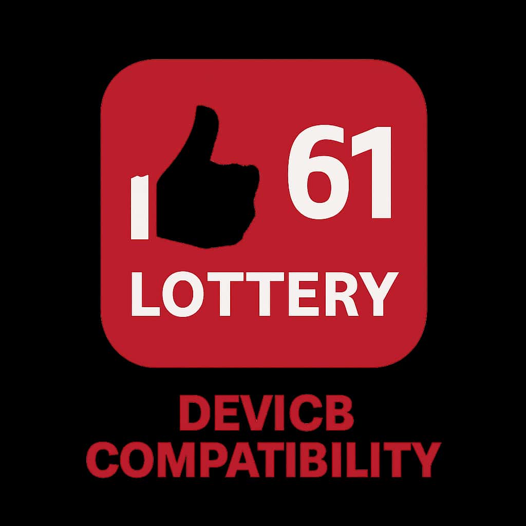 A badge representing 61 Lottery Device Compatibility.