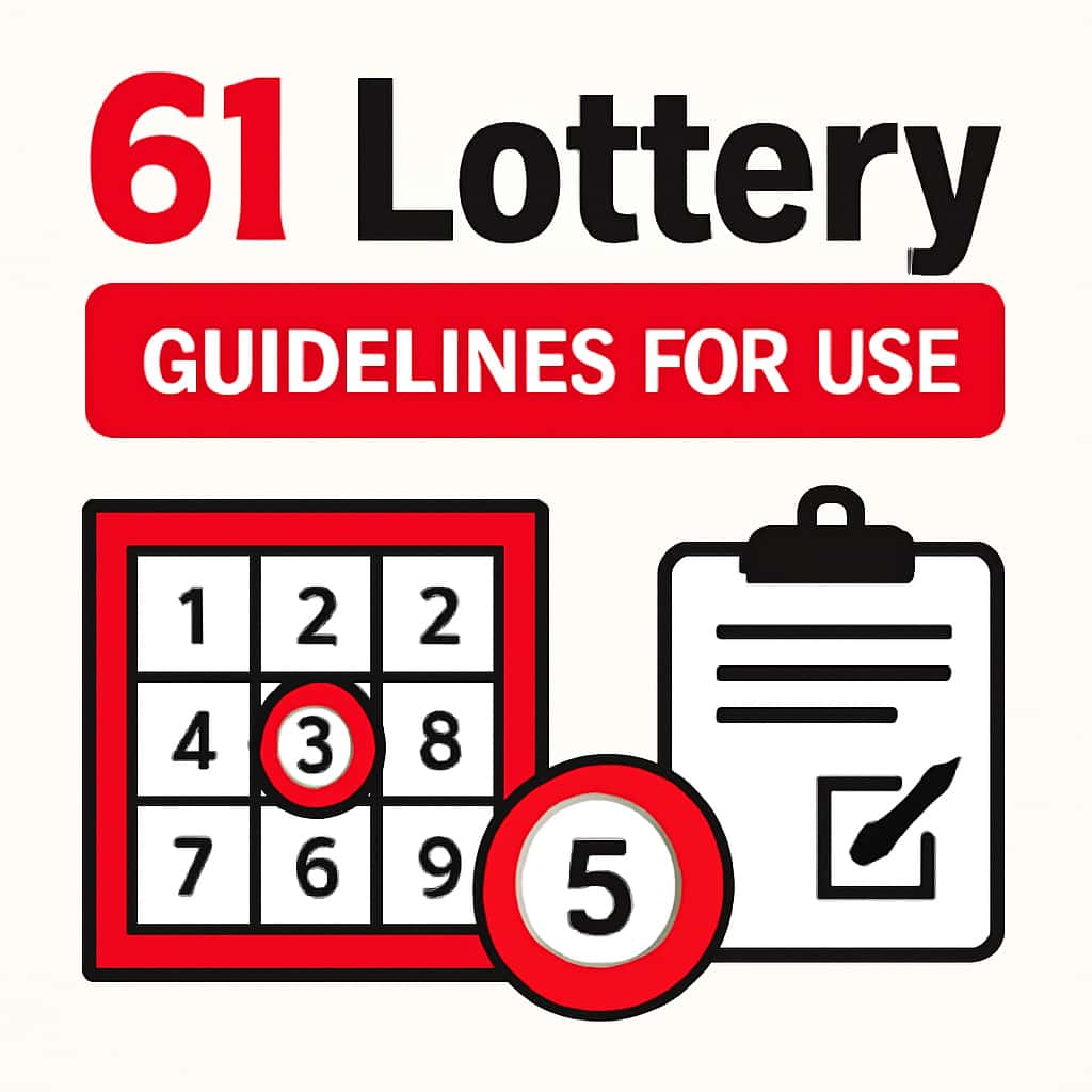 An educational diagram related to 61 Lottery Guidelines for Use.