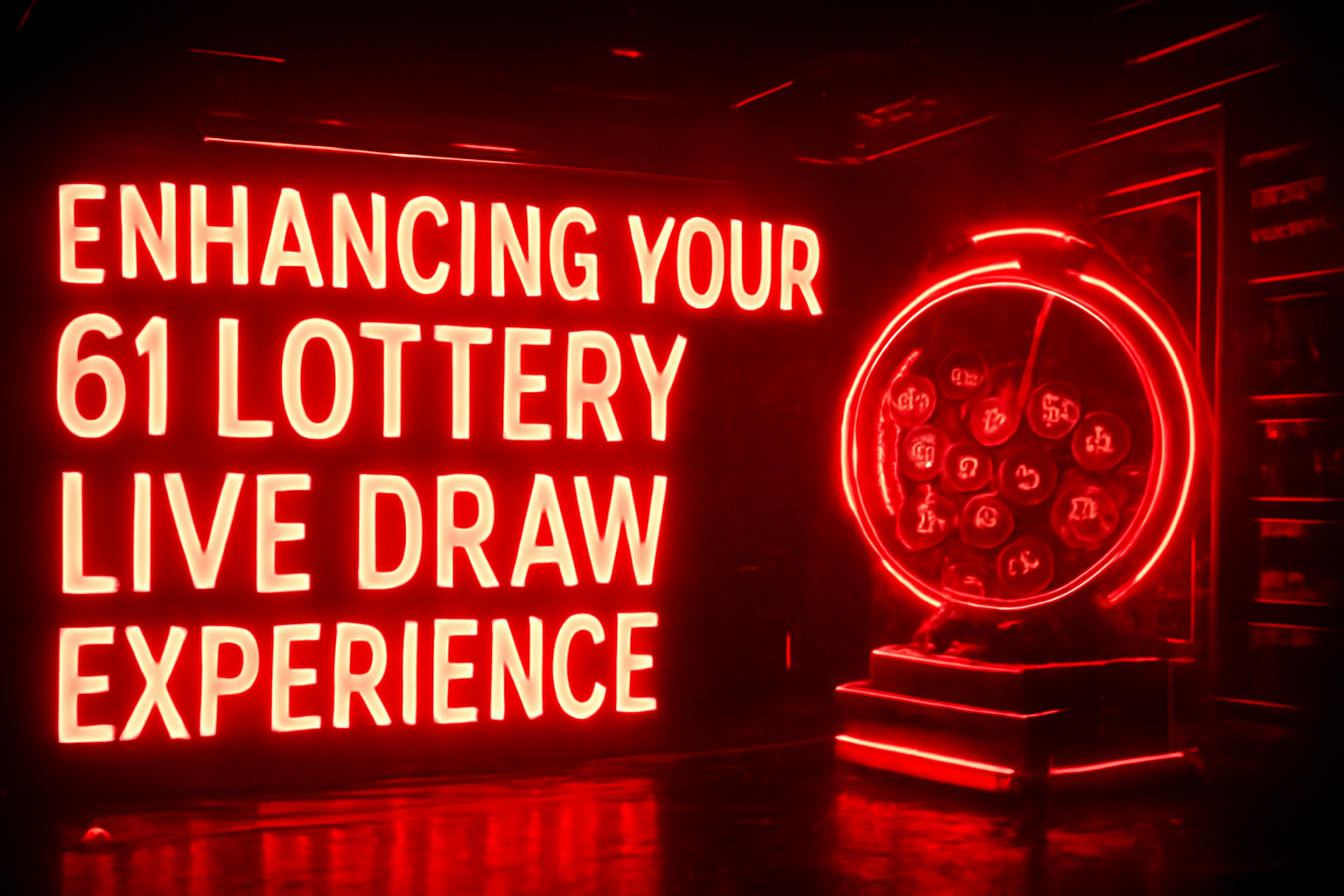 An informative scene depicting the 61 Lottery Guidelines for Use.