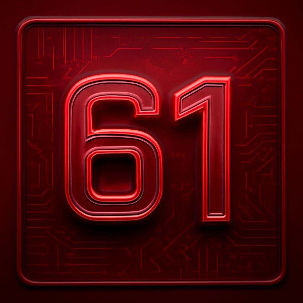 A professional badge depicting login support for 61 Lottery.