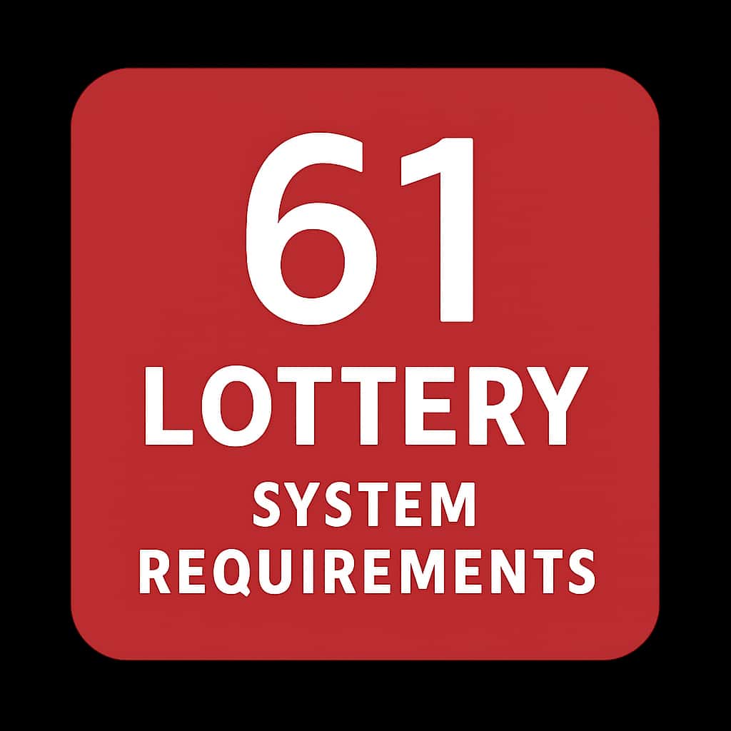 Icon representing 61 Lottery System Requirements.