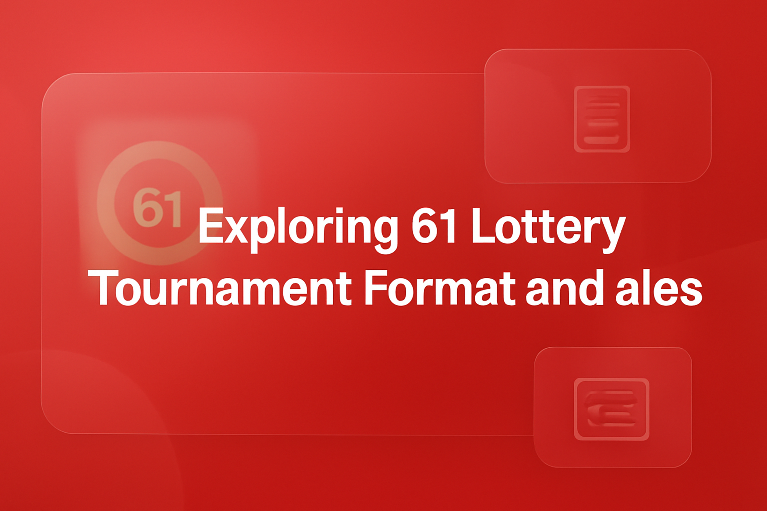 An informative scene depicting the 61 Lottery Guidelines for Use.