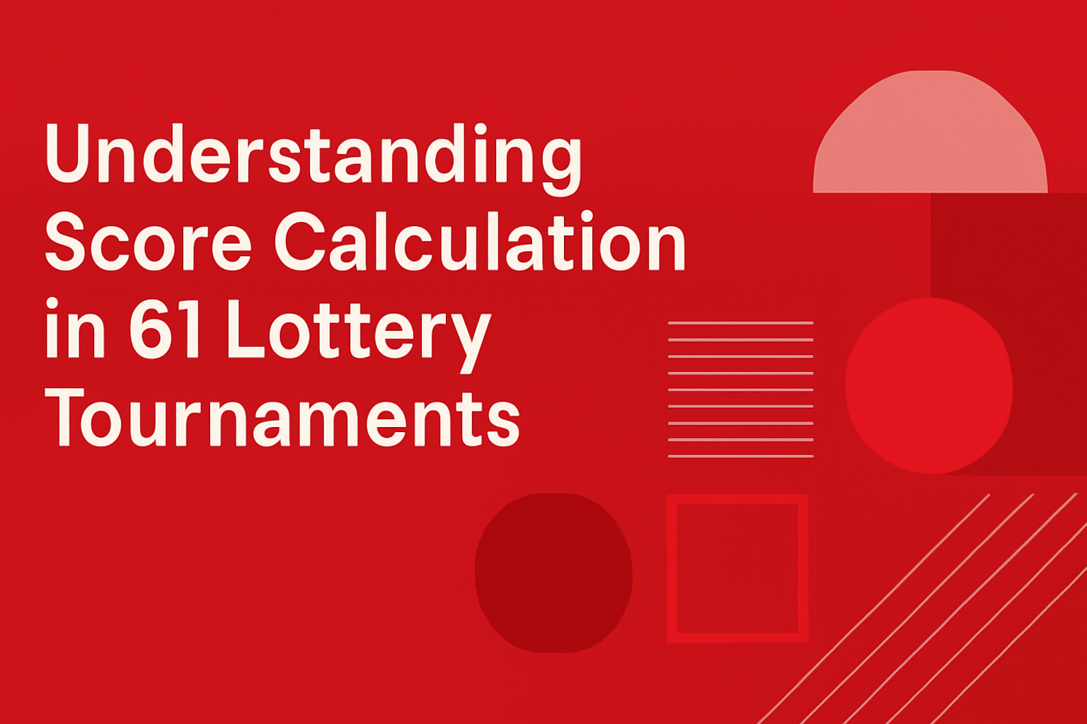 An informative scene depicting the 61 Lottery Guidelines for Use.