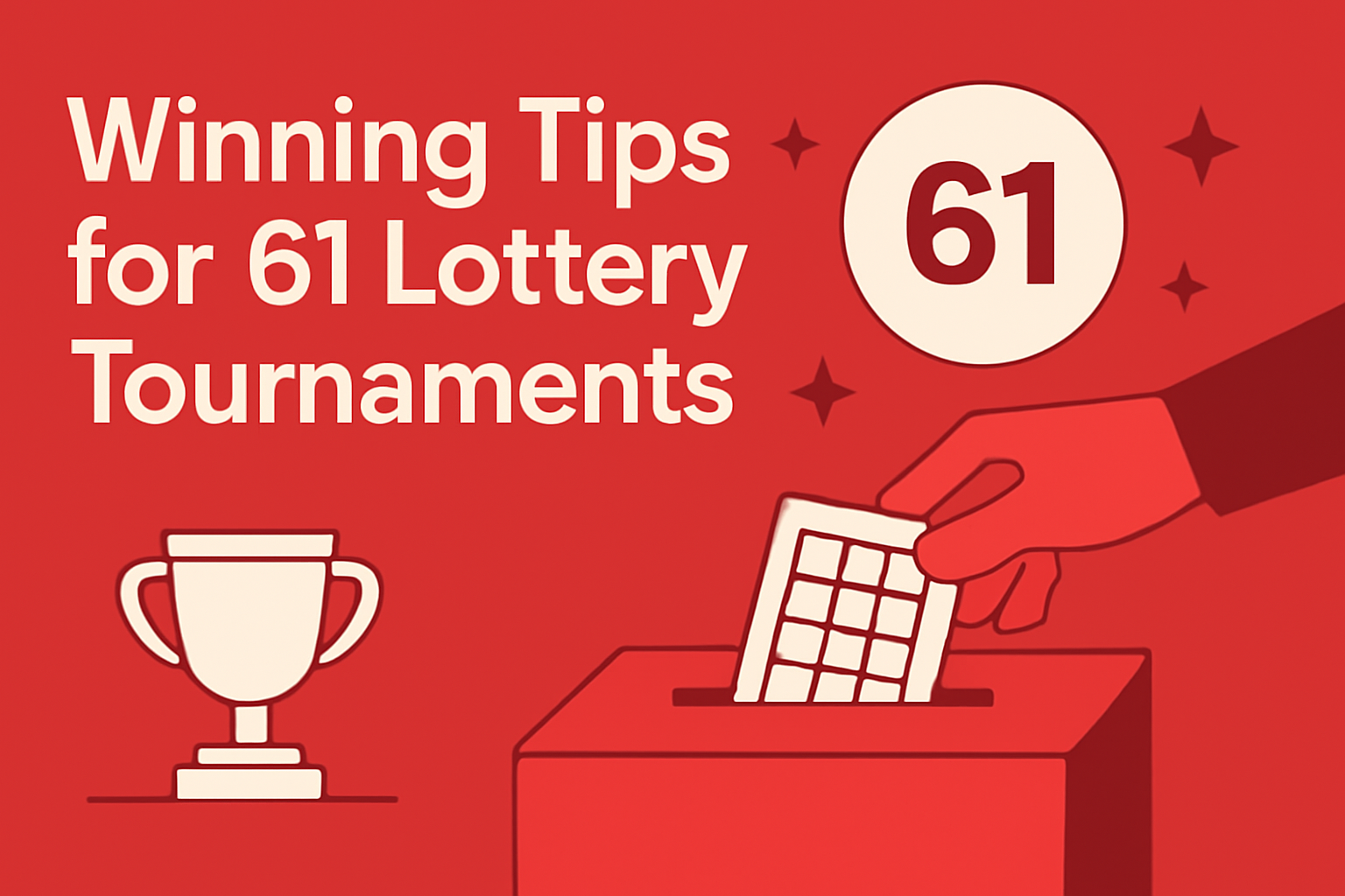 Informational scene depicting the 61 Lottery platform.