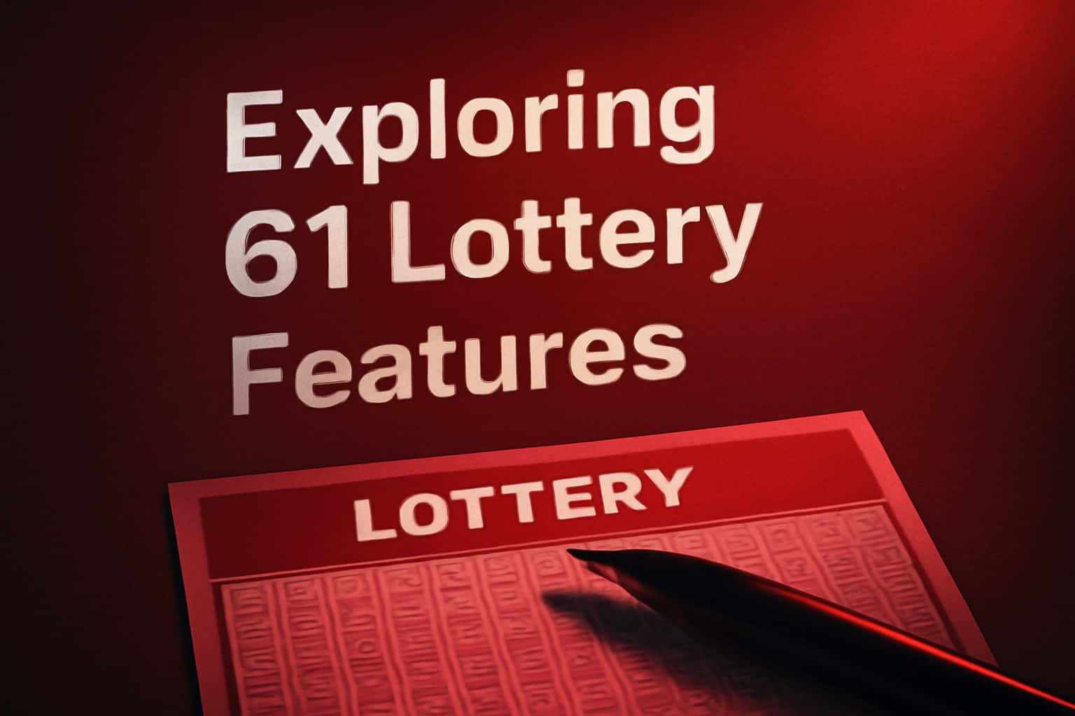 A futuristic scene illustrating the features of the 61 Lottery platform.