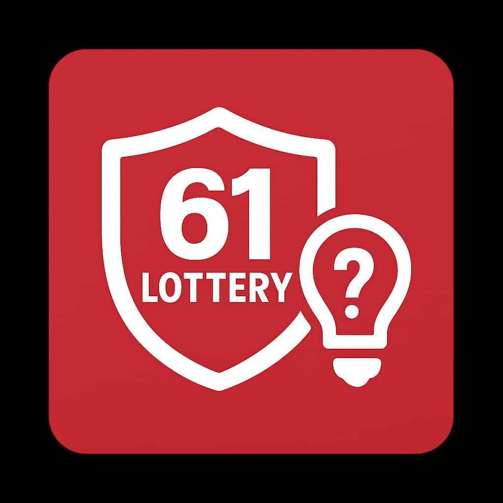 An icon symbolizing secure account tips for 61 Lottery.