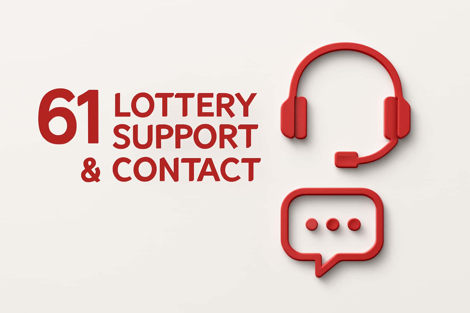 61 Lottery Support & Contact Interface