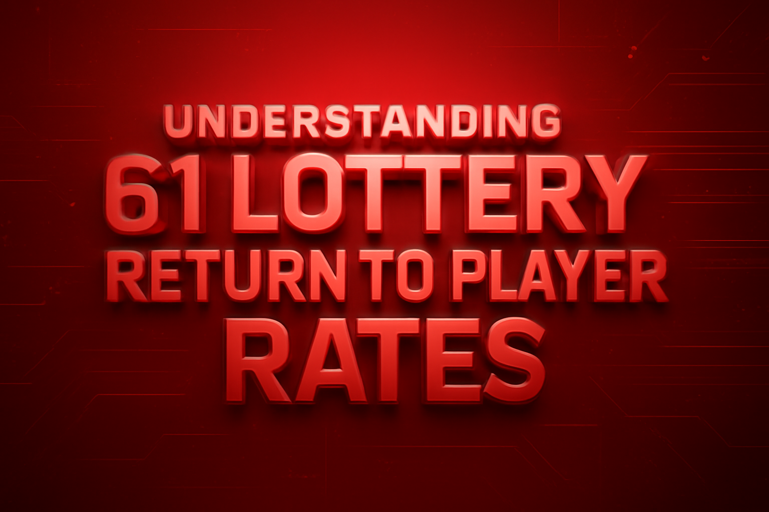 An informative visual representation of the 61 Lottery System Requirements.